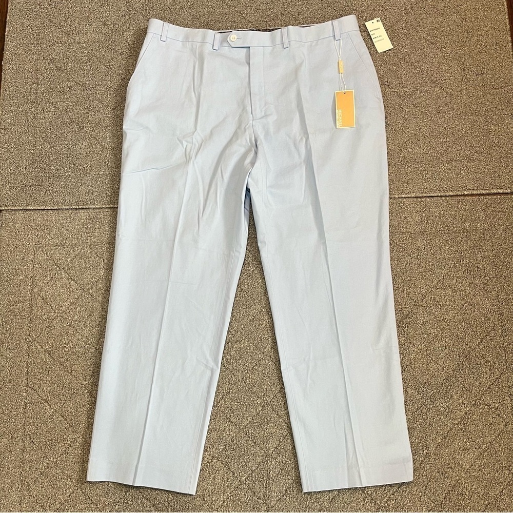 Michael Kors Khaki Pants Mens Size 40X30 Baby Blue Style MTNTP NWT